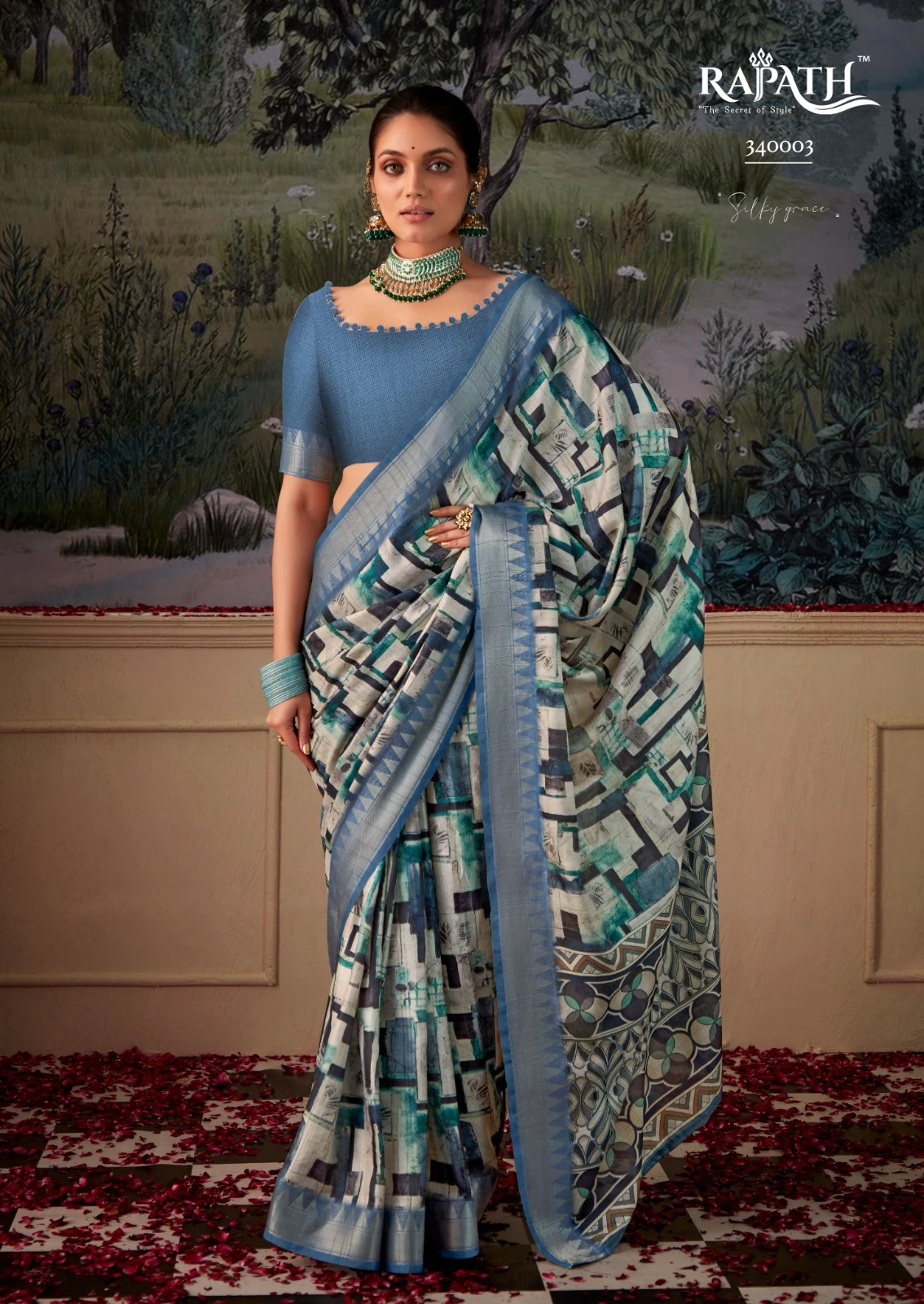 Rajpath Simoni Silk Tusser Silk Wholesale Fancy Sarees Catalog — Wholesale Sarees, MPA wholesale from Surat - Gallery Image 5